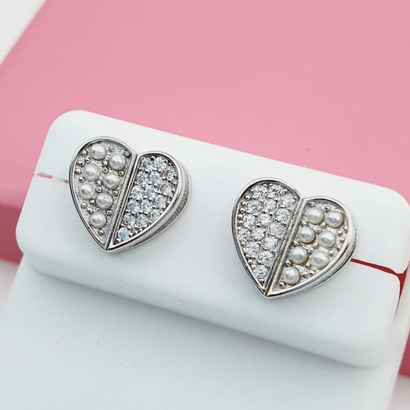 "925 Sterling Silver Cubic Zirconia Earrings, U19254575 - Picture 2 of 11